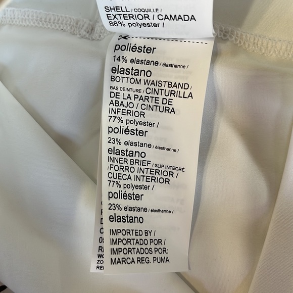 Puma PWRSHAPE Stripe Golf Skort Cloud Pink Rose Size L - Picture 7 of 11